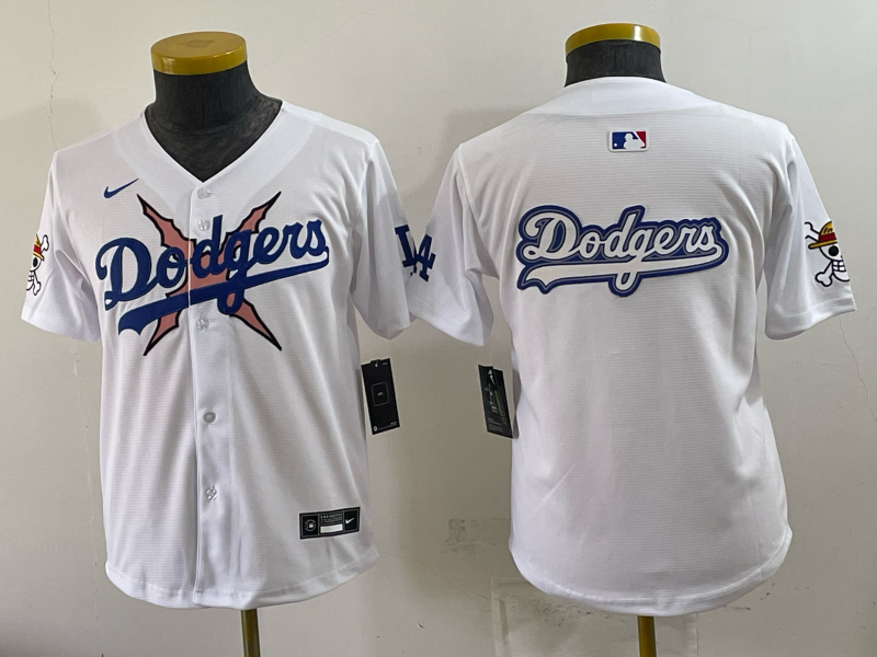 youth Los Angeles Dodgers blank white 2026 Nike MLB Jersey 0712203